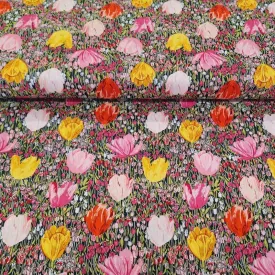 100% Cotton Digital Print - Tulips
