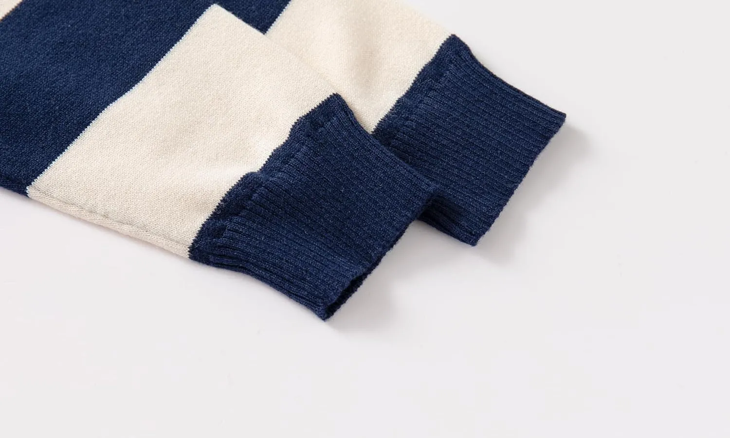 Baby Boys Knit Sweater Round Striped Cotton Cartoon Animal Pullover Sweatshirt