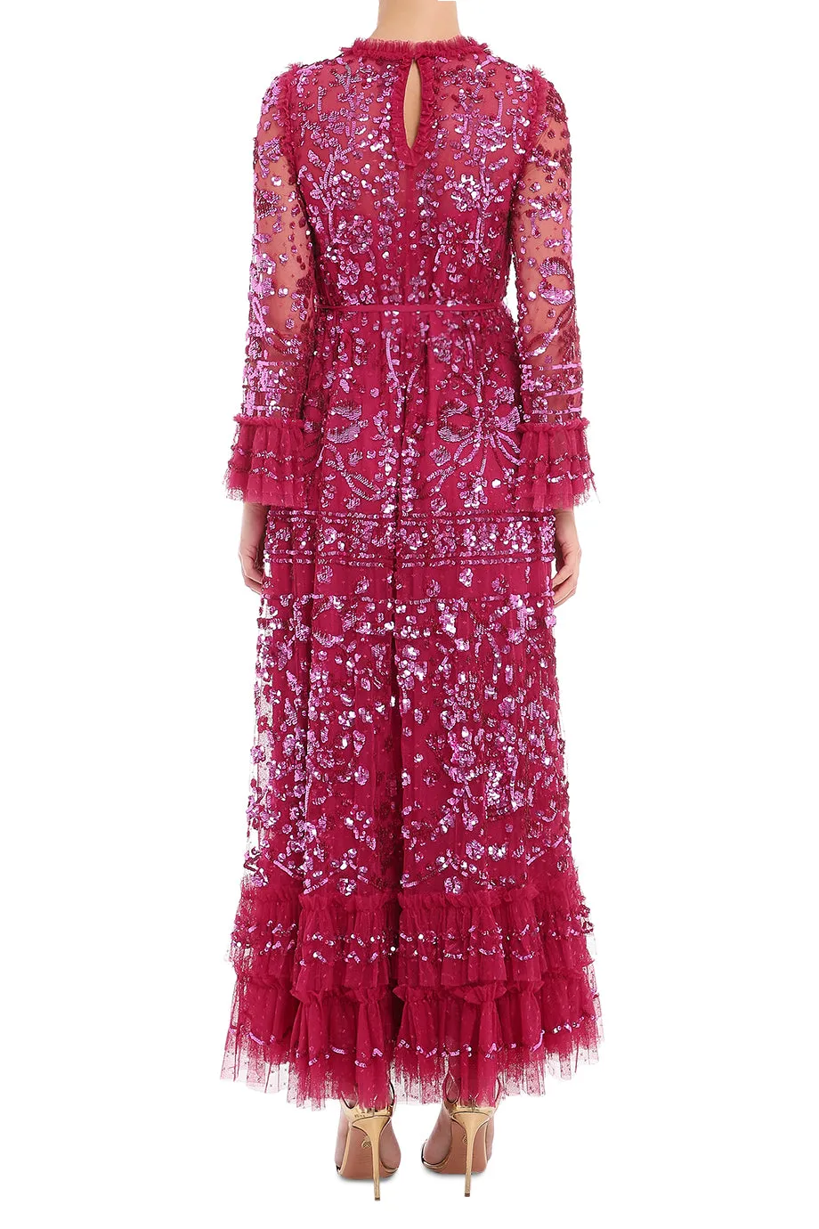 Celia Long Sleeve Ankle Gown
