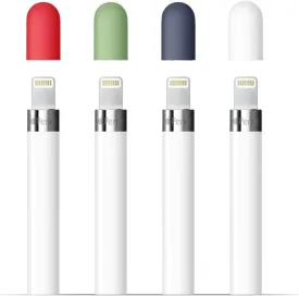 Compatible with Apple Pencil Cap, 4 Colors Combo - Midnight Blue/White/Mint/Red