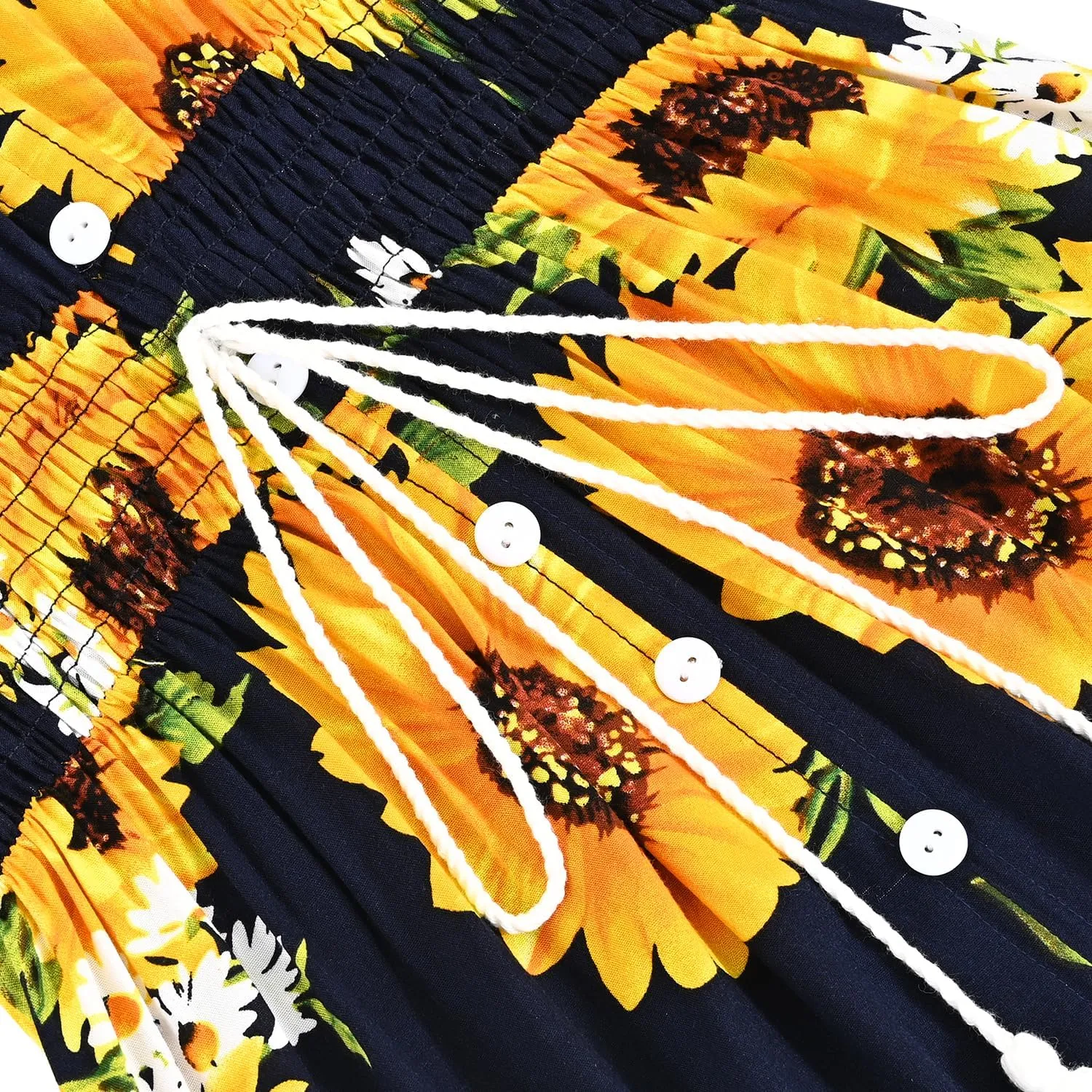 Floral Maxi Dress Women Button Up Split Print Flowy Party Dress