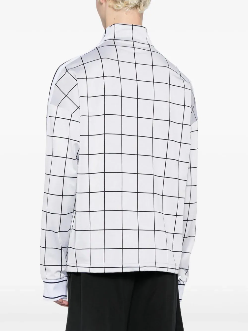Logo-Print Checked Jacket