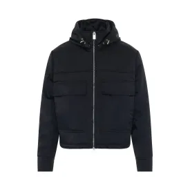 Officer Hooded Jacket in Black