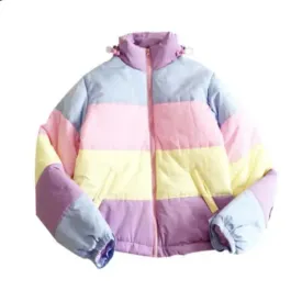 Rainbow Padded Coat Jacket