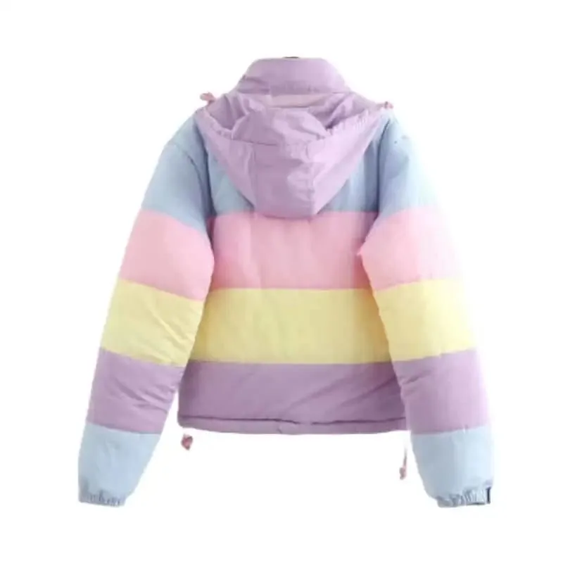 Rainbow Padded Coat Jacket