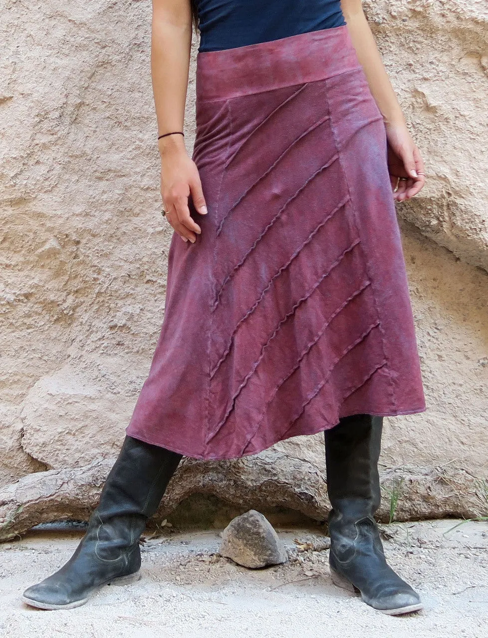Raven Simplicity Below Knee Skirt