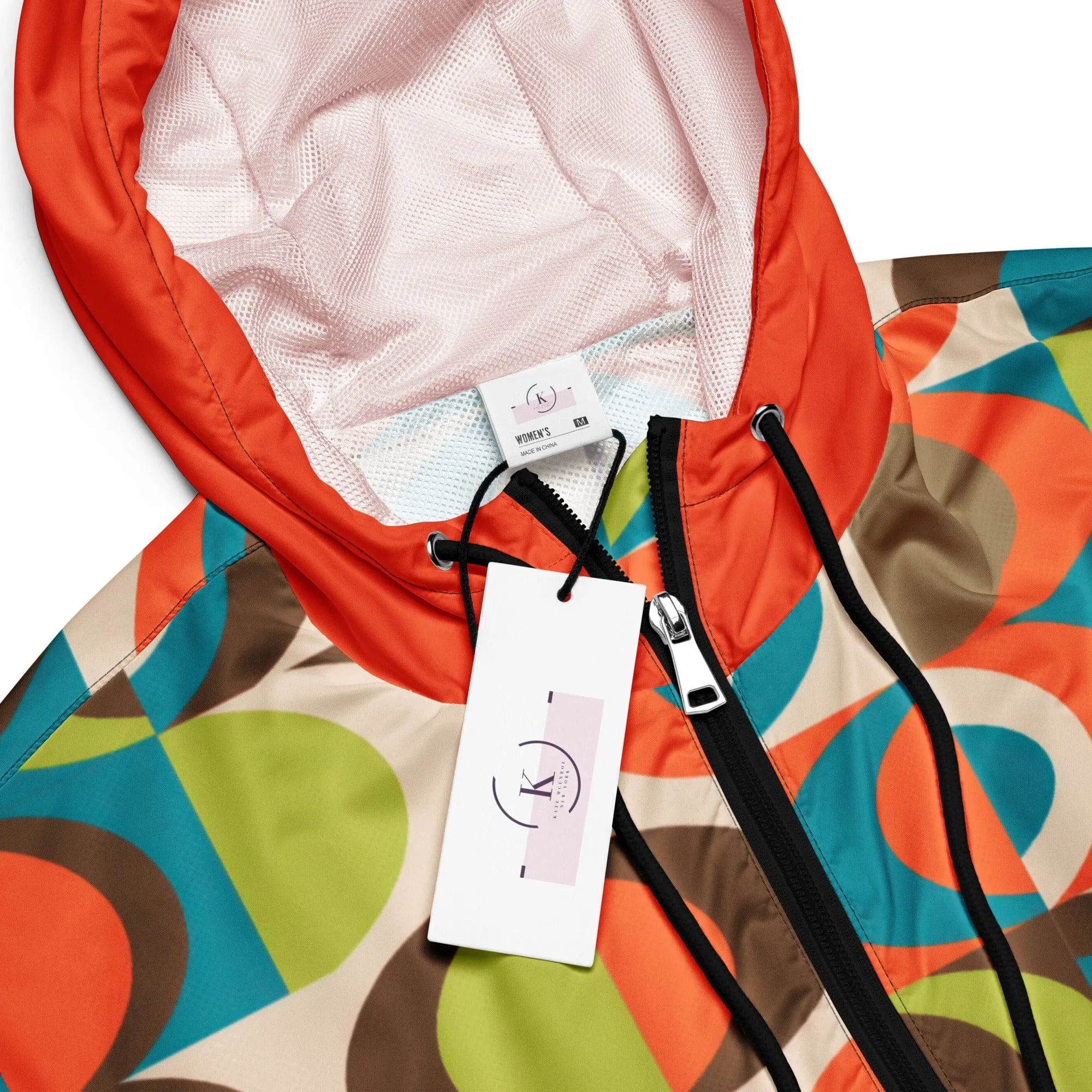 Retro 50s Mid Mod Groovy Women’s Cropped Windbreaker