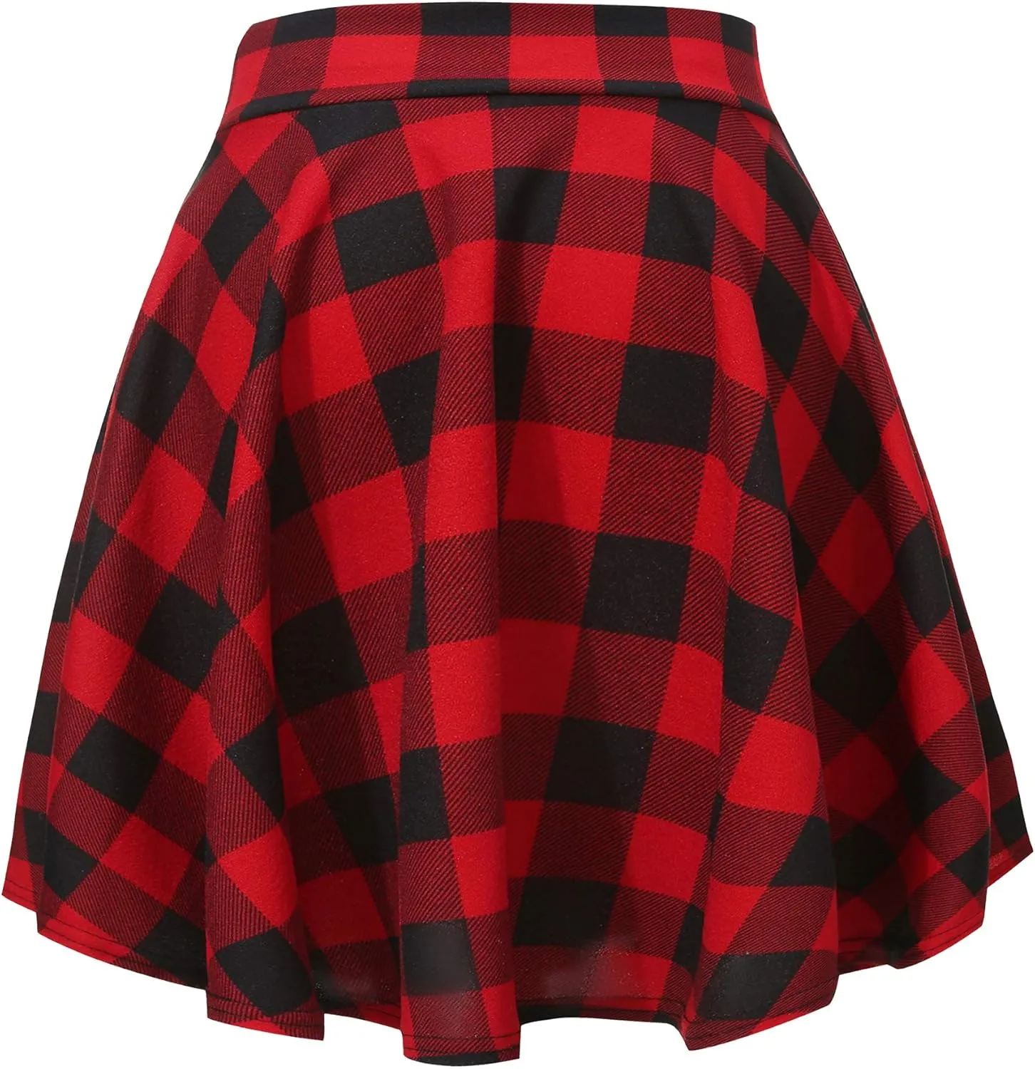 Urban CoCo Women's Basic Versatile Stretchy Flared Casual Mini Skater Skirt
