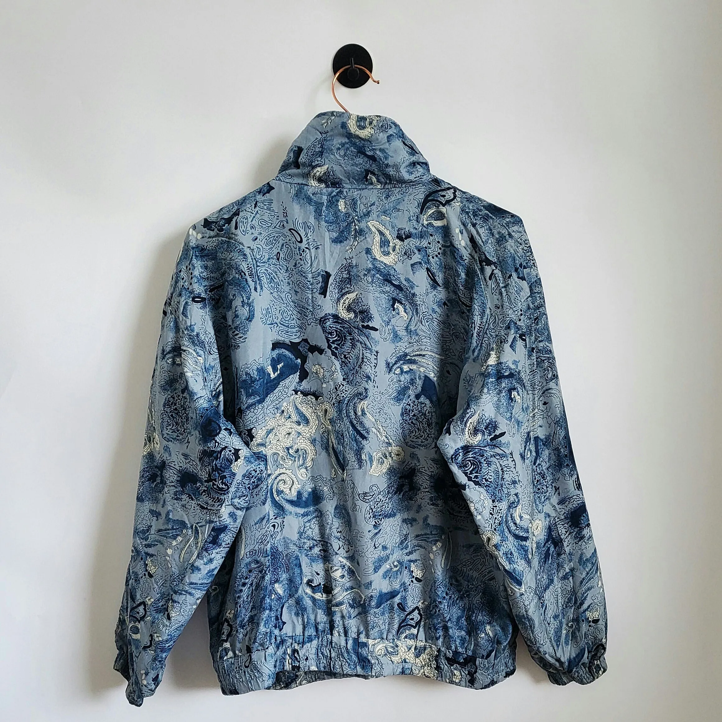 Vintage 90s Funky Paisley Windbreaker Jacket | Size M