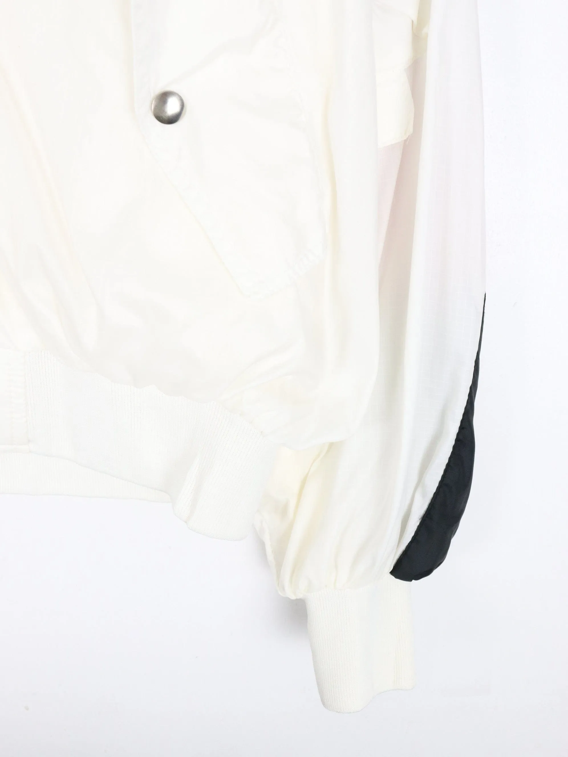 Vintage Dayton Tires Jacket Mens Large White 90s Racing Windbreaker