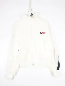 Vintage Dayton Tires Jacket Mens Large White 90s Racing Windbreaker