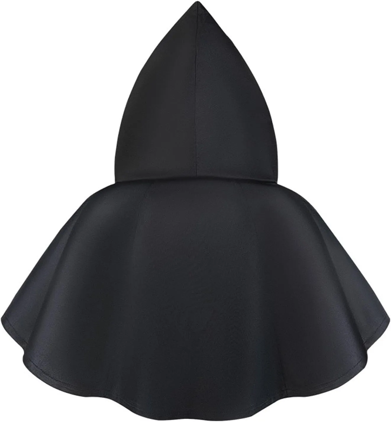 XIAXOGOOL Halloween Grim Cowl Cloak Cosplay Costumes Hooded Poncho for Men Women Mini Cape with Hood Medieval Short Cloaks